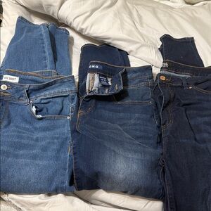 Blue Skinny Jeans Trio